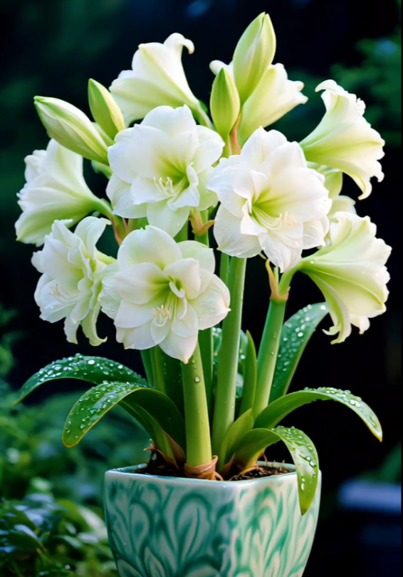 ✨Limited Offer 🌺 Double-Petaled Perfume Amaryllis Bulbs – Giant Blooms, Winter Flower ❄️