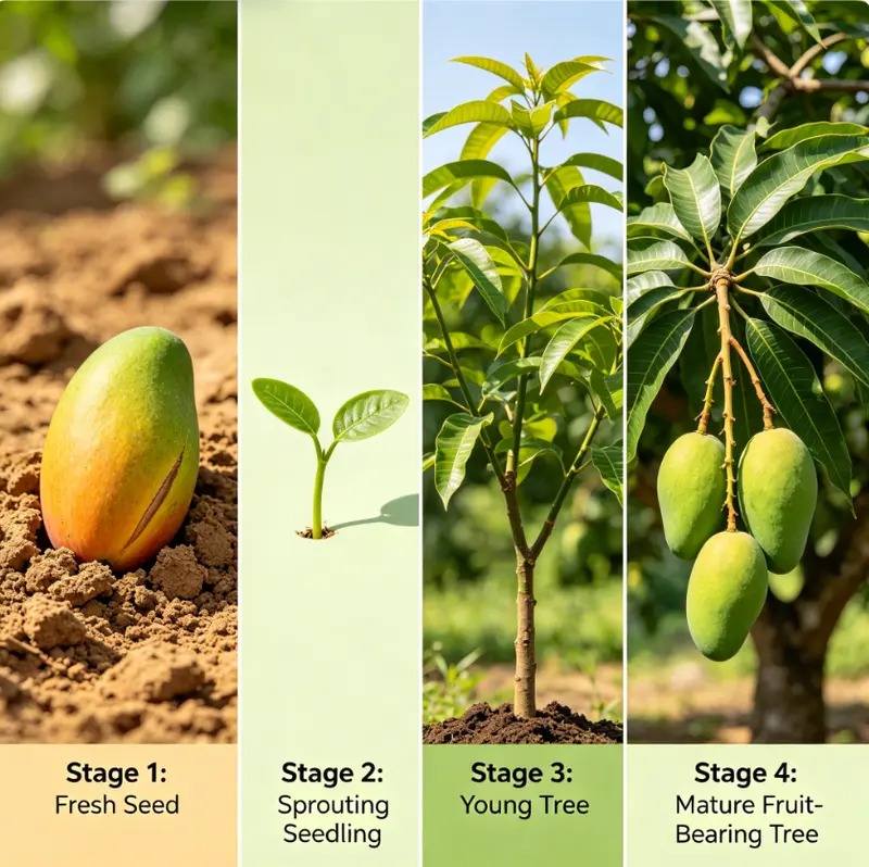 🔥 65K+ SOLD! 🥭 Sweet "Golden Honey" Dwarf Mango Tree Seeds (Home Growing)