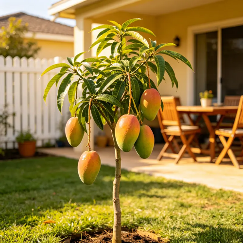🔥 65K+ SOLD! 🥭 Sweet "Golden Honey" Dwarf Mango Tree Seeds (Home Growing)