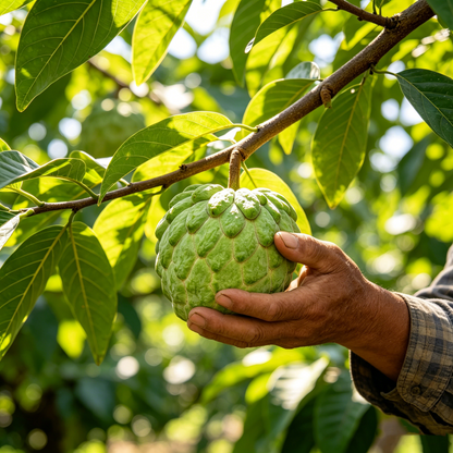 🔥195K+ SOLD! 🍈 Heirloom Sugar Apple Live Seeds – Grow Sweet Tropical Custard Fruit in Your Home