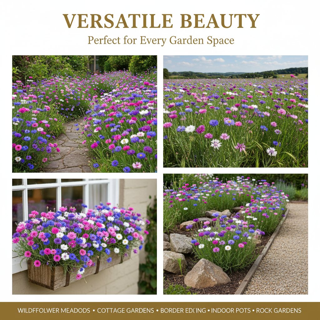 🌱Premium Cornflower Seeds – The "Unstoppable" Wildflower That Thrives Everywhere