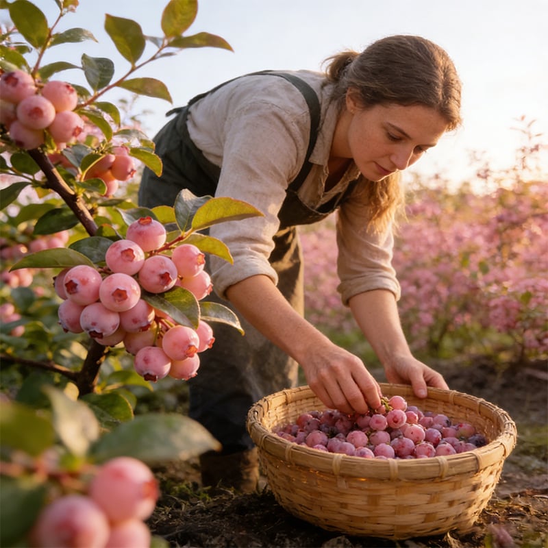 🔥50K+ SOLD!💟Premium Pink Blueberry Seeds – 😋A Uniquely Delightful Flavor