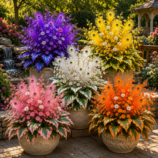 🦚 Peacock Flame Hosta Bulbs – Stunning Colors to Brighten Any Space 🦚
