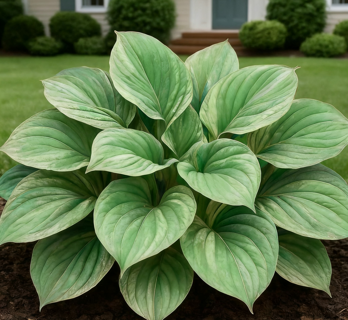 🔥🌌 Rare Dark Blue Flame Hosta Seeds – Glow-in-the-Dark Garden Magic