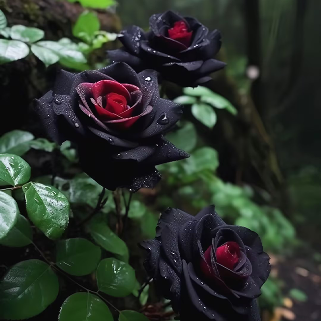 Rare Black Rose Seeds for Planting, Heirloom, Non-GMO 200+ Beautiful Flower Seeds for Home Garden Bonsai