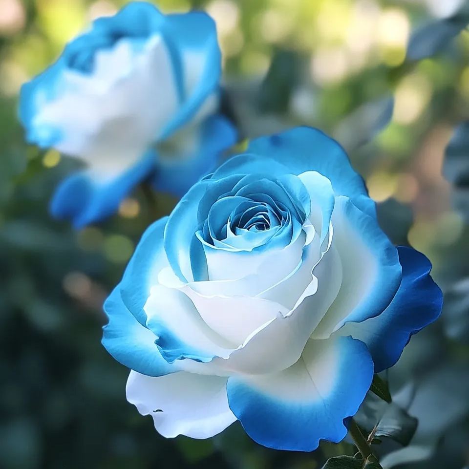 🌌Rare Blue Moon Rose 🌈Multi-Colored Petal Lace Rose