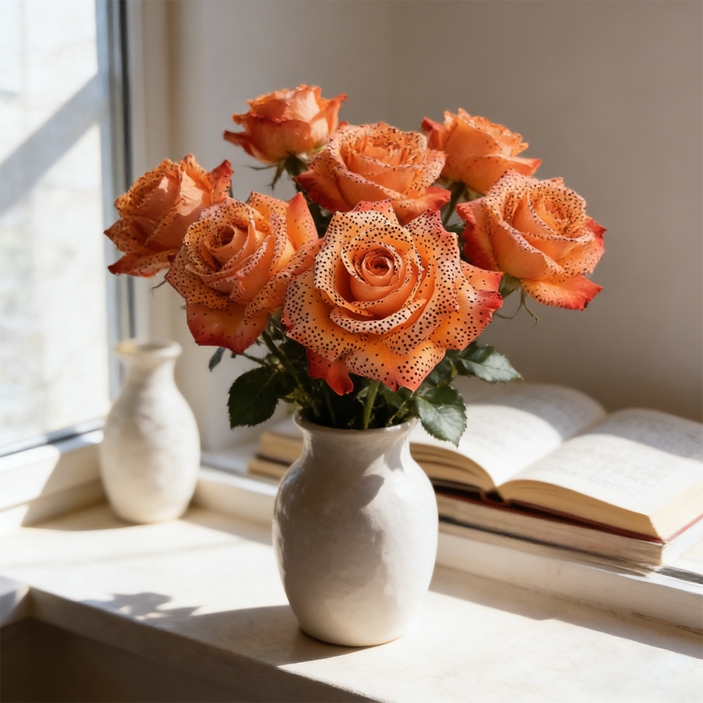 🧡🌹Orange-Spotted Rose Seeds🌱 Grow Bright Roses from Seed