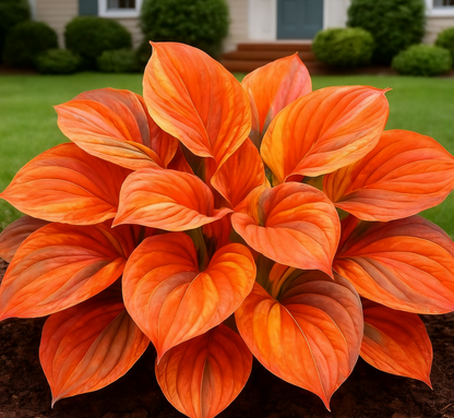 🔥🌌 Rare Dark Blue Flame Hosta Seeds – Glow-in-the-Dark Garden Magic