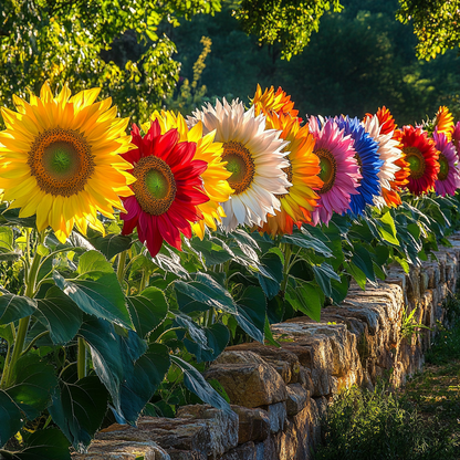 🌻 Colorful Sunflower Mix Seeds ✨ Grow a Bright, Vibrant Garden Easily