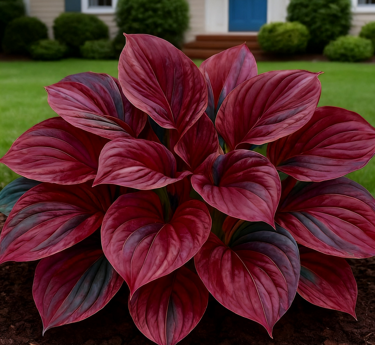 🔥🌌 Rare Dark Blue Flame Hosta Seeds – Glow-in-the-Dark Garden Magic