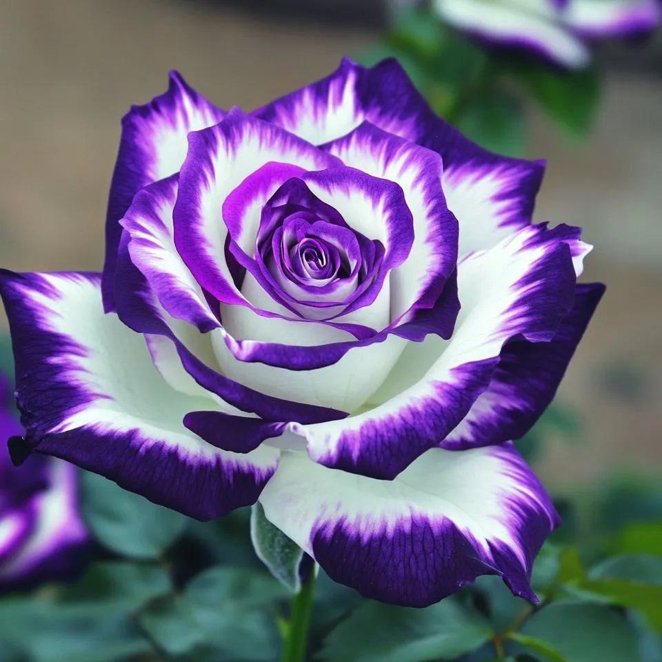 🌌Rare Blue Moon Rose 🌈Multi-Colored Petal Lace Rose