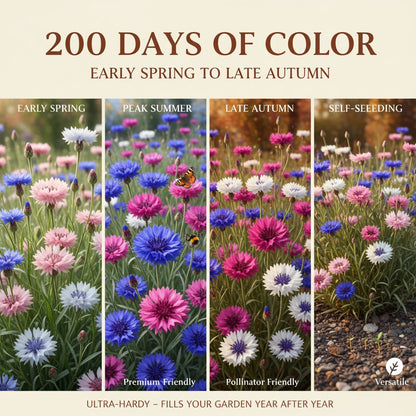 🌱Premium Cornflower Seeds – The "Unstoppable" Wildflower That Thrives Everywhere