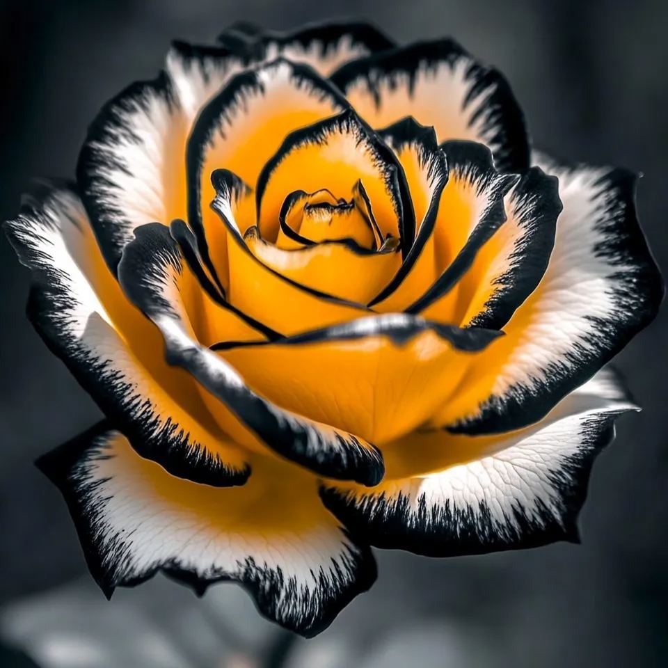 🌌Rare Blue Moon Rose – Multi-Colored Petal Lace🌈🌹