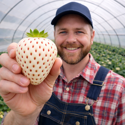 White Cream Strawberry Seeds – Unique, Sweet & Easy to Grow at Home