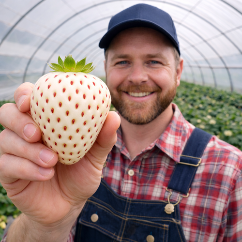 White Cream Strawberry Seeds – Unique, Sweet & Easy to Grow at Home