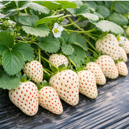White Cream Strawberry Seeds – Unique, Sweet & Easy to Grow at Home