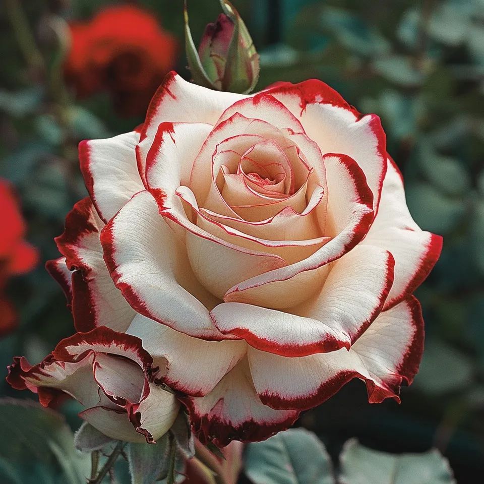 🌌Rare Blue Moon Rose – Multi-Colored Petal Lace🌈🌹