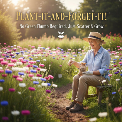 🌱Premium Cornflower Seeds – The "Unstoppable" Wildflower That Thrives Everywhere