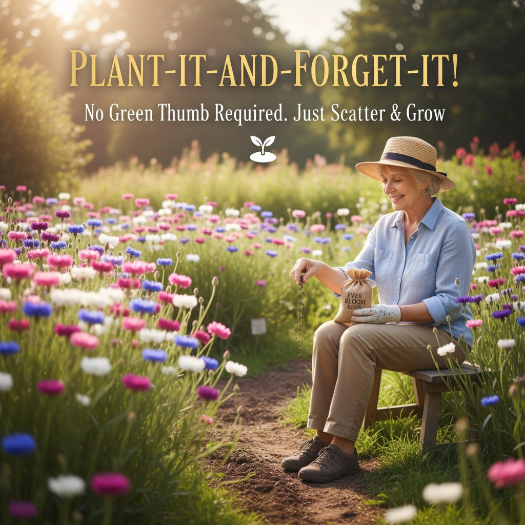 🌱Premium Cornflower Seeds – The "Unstoppable" Wildflower That Thrives Everywhere