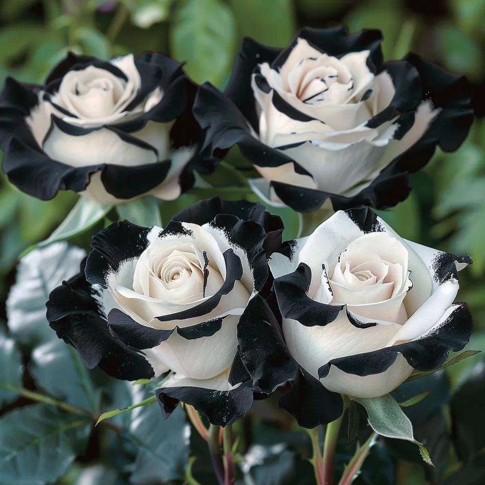 🌌Rare Blue Moon Rose – Multi-Colored Petal Lace🌈🌹