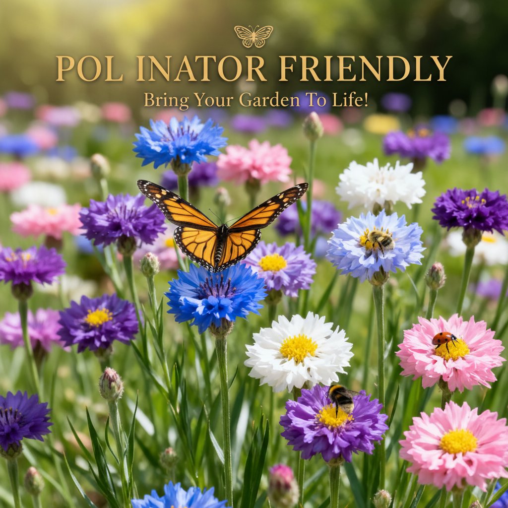 🌱Premium Cornflower Seeds – The "Unstoppable" Wildflower That Thrives Everywhere