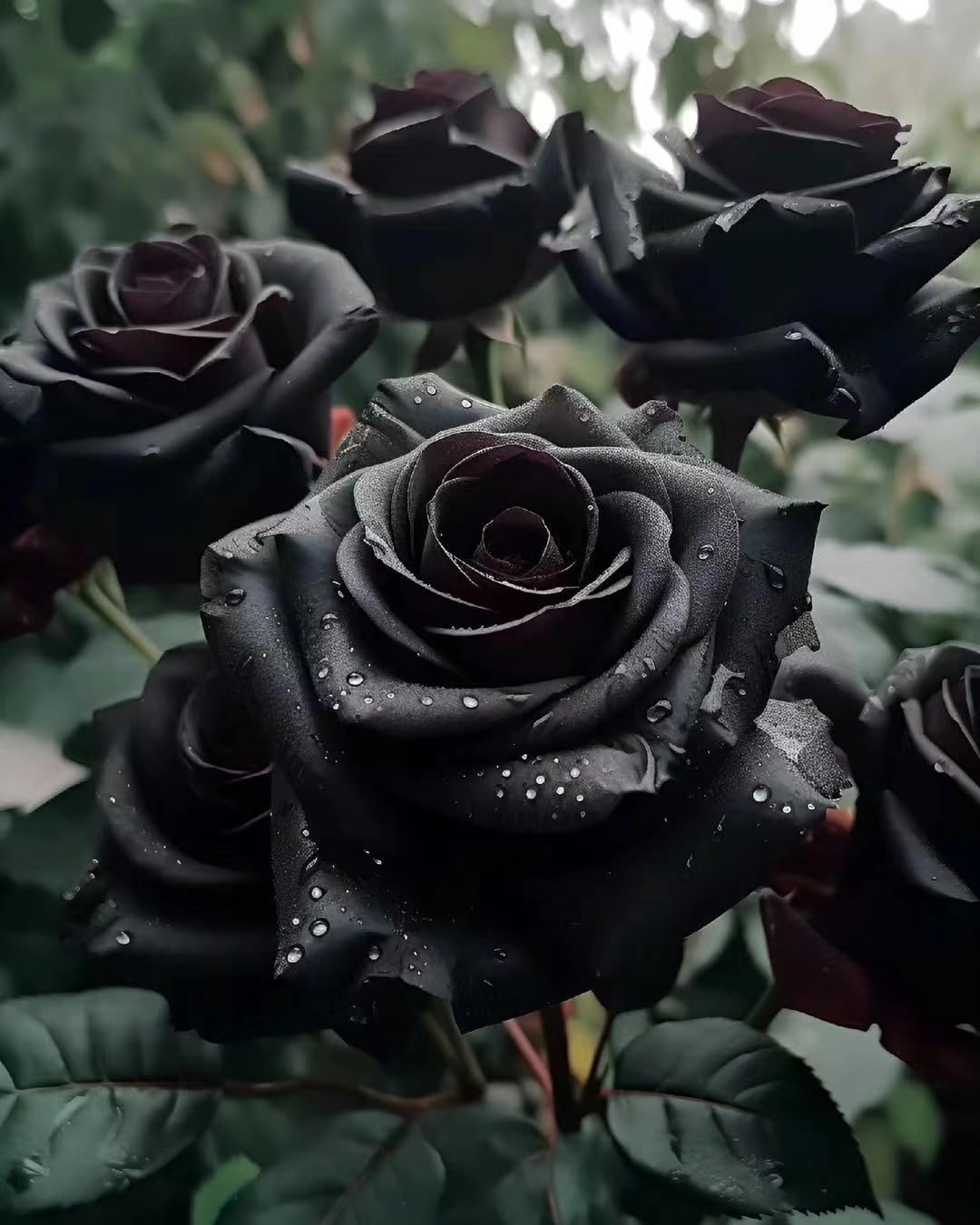 Rare Black Rose Seeds for Planting, Heirloom, Non-GMO 200+ Beautiful Flower Seeds for Home Garden Bonsai