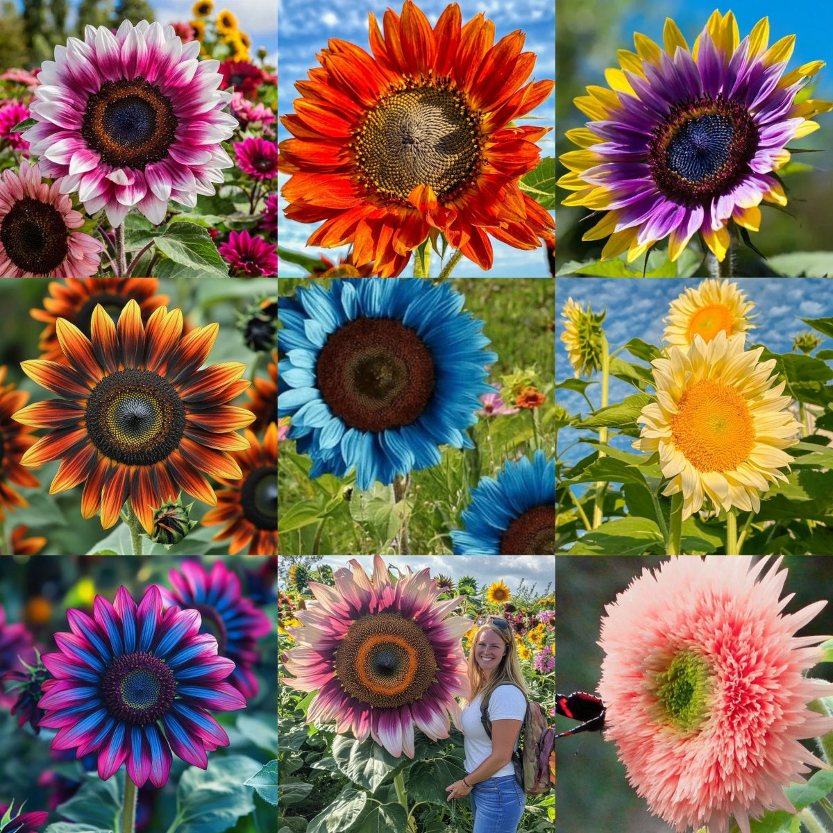 🌻 Colorful Sunflower Mix Seeds ✨ Grow a Bright, Vibrant Garden Easily