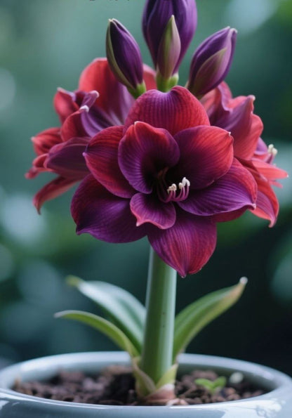 ✨Limited Offer 🌺 Double-Petaled Perfume Amaryllis Bulbs – Giant Blooms, Winter Flower ❄️
