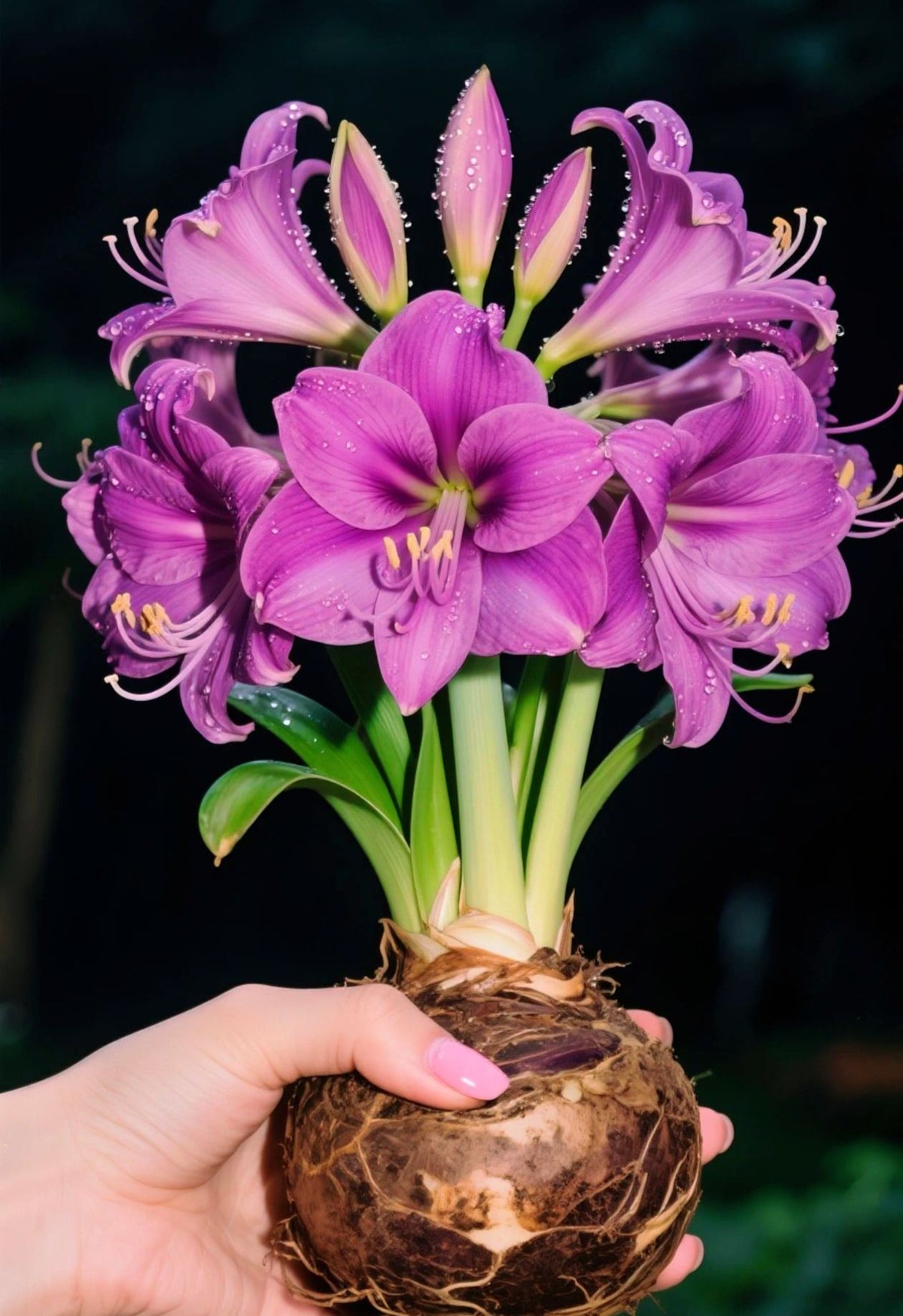 ✨Limited Offer 🌺 Double-Petaled Perfume Amaryllis Bulbs – Giant Blooms, Winter Flower ❄️
