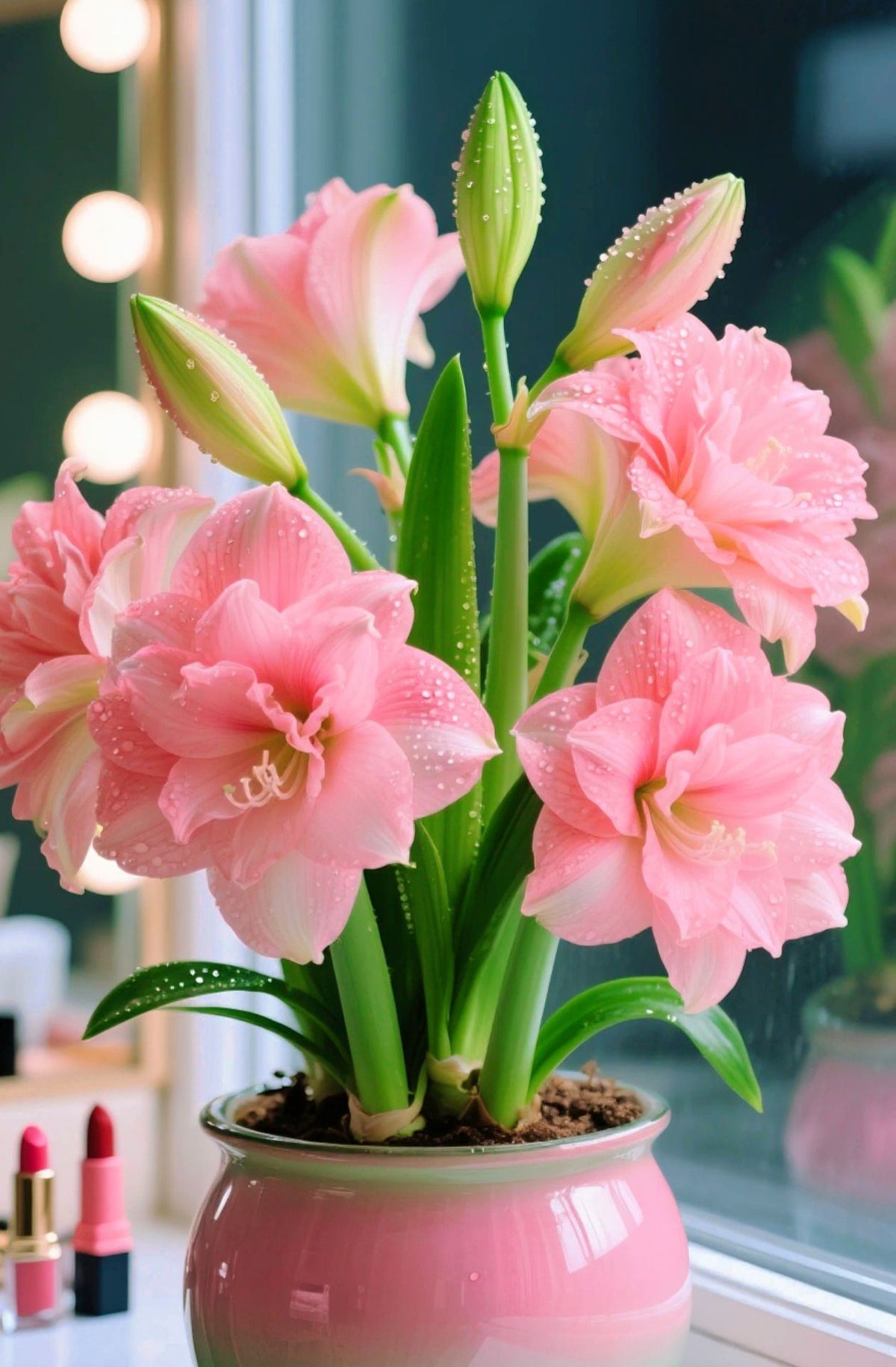 ✨Limited Offer 🌺 Double-Petaled Perfume Amaryllis Bulbs – Giant Blooms, Winter Flower ❄️
